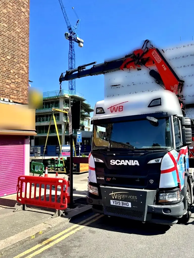 WB Services Hiab and crane hire: city g450